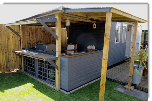 Barbecue shed